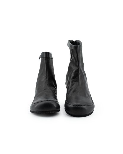 MA+ Maurizio Amadei S93N31Z R SY10 Men Barefoot Back Zip Boot Sneaker Shoe Herren Schuh cow leather black hide m 8