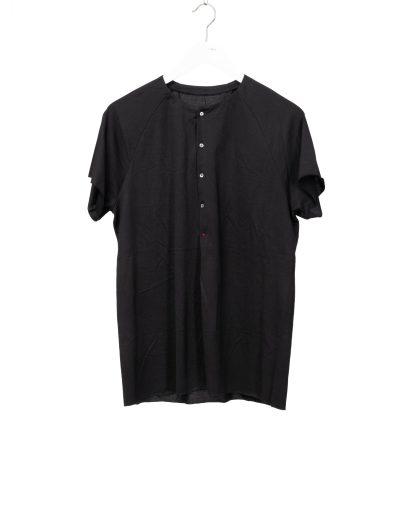 MA+ Maurizio Amadei T261C JCL10 Men Henley Raglan Short Sleeve Medium Fit T Shirt Herren tee cotton black hide m 1