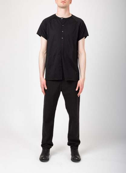 MA+ Maurizio Amadei T261C JCL10 Men Henley Raglan Short Sleeve Medium Fit T Shirt Herren tee cotton black hide m 3