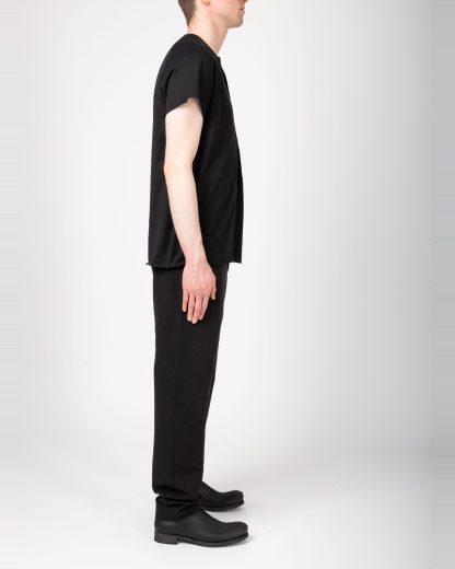 MA+ Maurizio Amadei T261C JCL10 Men Henley Raglan Short Sleeve Medium Fit T Shirt Herren tee cotton black hide m 4