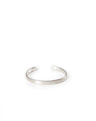 MA+ Maurizio Amadei AB050 Thin Cross Carved Silver Bracelet Armreif 925 sterling silver hide m 1