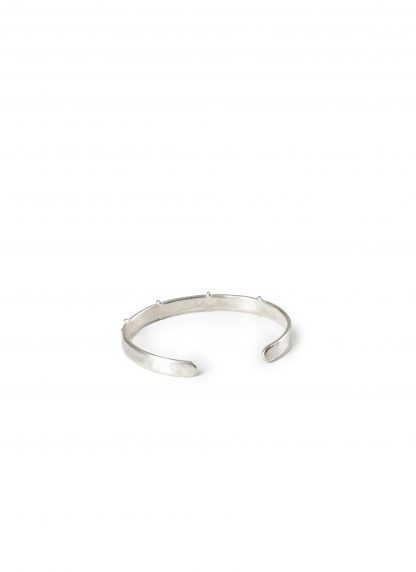 MA+ Maurizio Amadei AB058 Thin Silver Stitched Cross Silver Bangle Bracelet Armreif 925 sterling silver hide m 3