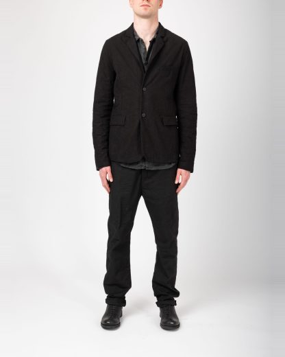 POEME BOHEMIEN GI 12 T 300 99 Men Lined Jacket Herren Jacke Blazer cotton black hide m 4