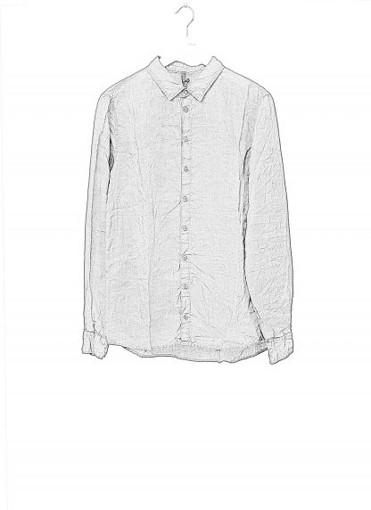 POEME BOHEMIEN SH 01 T 202 80 Men Regular Fit Shirt Herren Hemd linen grey hide m 2