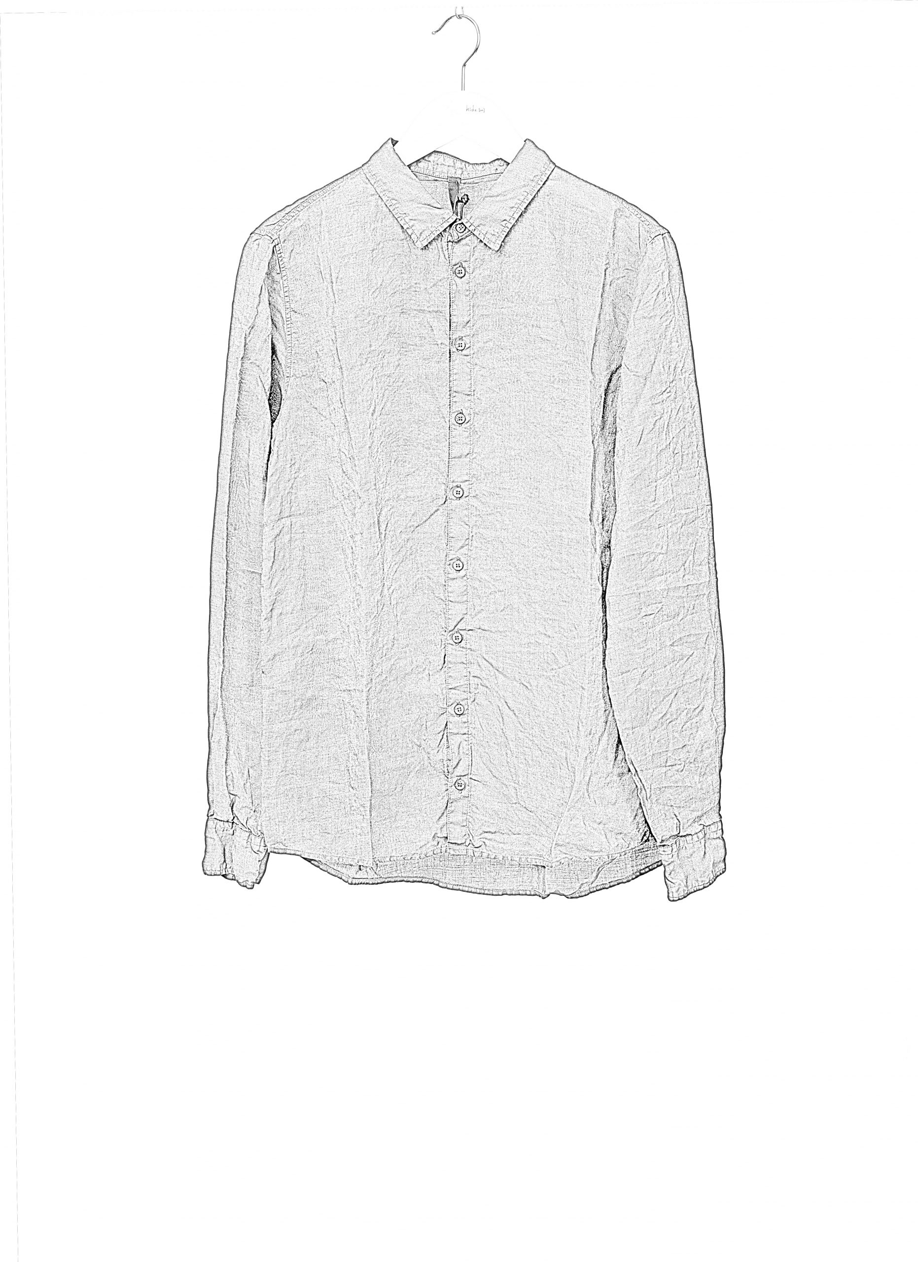 POEME BOHEMIEN SH 01 T 202 80 Men Regular Fit Shirt Herren Hemd linen grey hide m 2