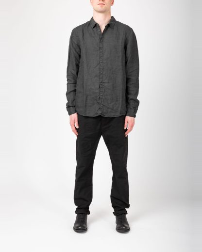 POEME BOHEMIEN SH 01 T 202 80 Men Regular Fit Shirt Herren Hemd linen grey hide m 3