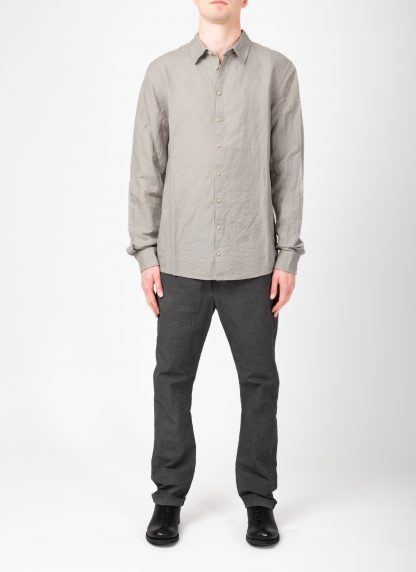 POEME BOHEMIEN SH 01 T 212 60 Men Regular Fit Shirt Herren Hemd cotton linen ice grey hide m 3
