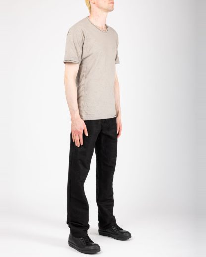 LAYER 0 T Shirt 75 men short sleeve tee herren tshirt cotton dirty light grey hide m 4