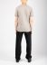 LAYER 0 T Shirt 75 men short sleeve tee herren tshirt cotton dirty light grey hide m 6
