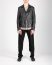 Layer 0 Men LR Chiodo Jacket Biker Herren Leder Jacke horse leather black hide m 4