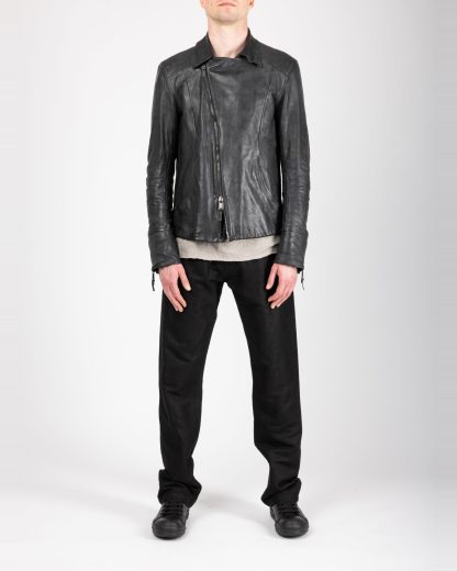 Layer 0 Men LR Chiodo Jacket Biker Herren Leder Jacke horse leather black hide m 6
