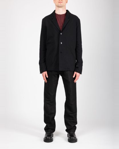 MA+ Maurizio Amadei J1120 MJP1 3 Button Straight Jacket Men Blazer Herren Jacke cotton black hide m 4
