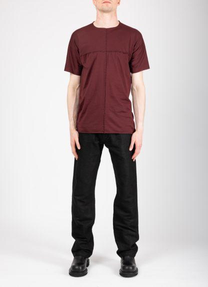 MA+ Maurizio Amadei T211C CM JCL10 Men Hand Stitched One Piece Short Sleeve T Shirt Herren tshirt tee cotton aubergine hide m 3