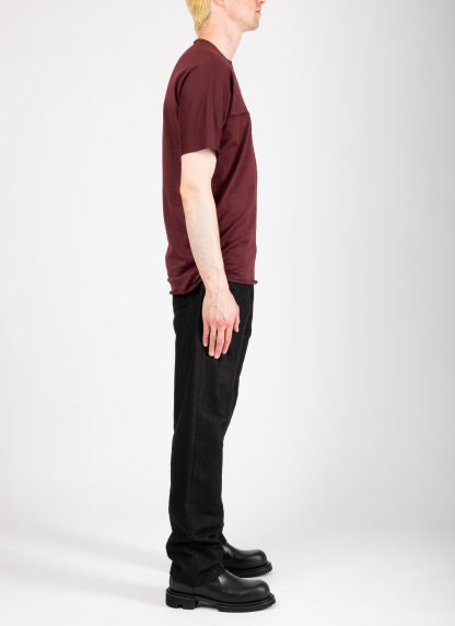 MA+ Maurizio Amadei T211C CM JCL10 Men Hand Stitched One Piece Short Sleeve T Shirt Herren tshirt tee cotton aubergine hide m 4