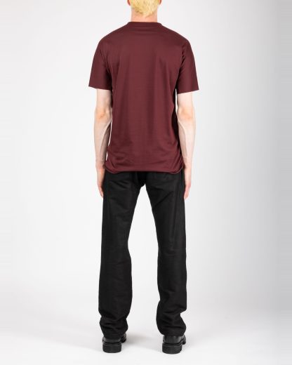 MA+ Maurizio Amadei T211C CM JCL10 Men Hand Stitched One Piece Short Sleeve T Shirt Herren tshirt tee cotton aubergine hide m 5