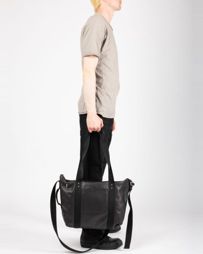 RICK OWENS RA02F0961 LCN 09 Tower Trolley Bag Tasche calf leather black hide m 9