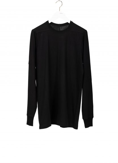 RICK OWENS RU02F4266 JA 09 Tower Level Long Sleeve T Shirt Men Herren Tee cotton black hide m 1