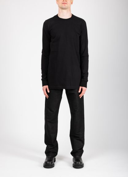 RICK OWENS RU02F4266 JA 09 Tower Level Long Sleeve T Shirt Men Herren Tee cotton black hide m 3