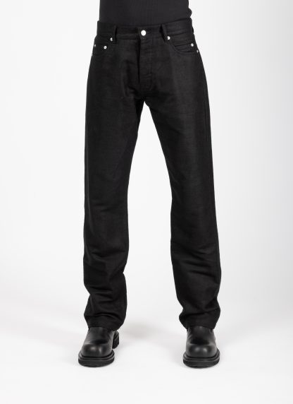 RICK OWENS RU02F4399 MOR 09 Tower Kurdt Pants Herren Hose Jeans ramie cotton black hide m 3