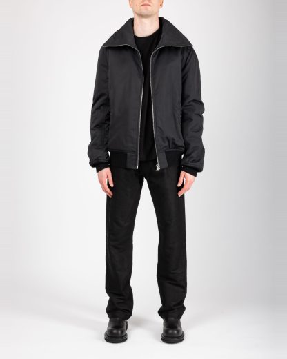 RICK OWENS RU02F4751 MU 09 Tower Dracuflight Bomber Jacket Padded Herren Jacke nylon cotton black hide m 3