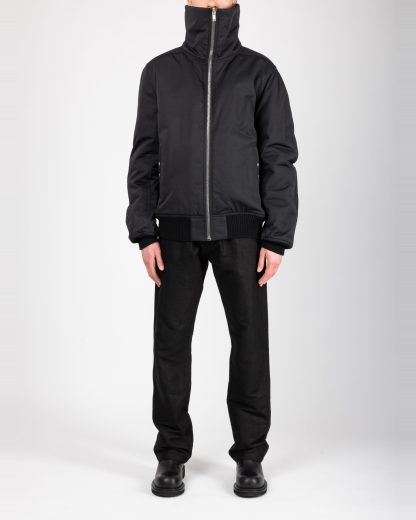 RICK OWENS RU02F4751 MU 09 Tower Dracuflight Bomber Jacket Padded Herren Jacke nylon cotton black hide m 5