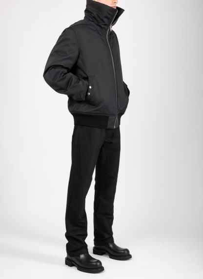 RICK OWENS RU02F4751 MU 09 Tower Dracuflight Bomber Jacket Padded Herren Jacke nylon cotton black hide m 6