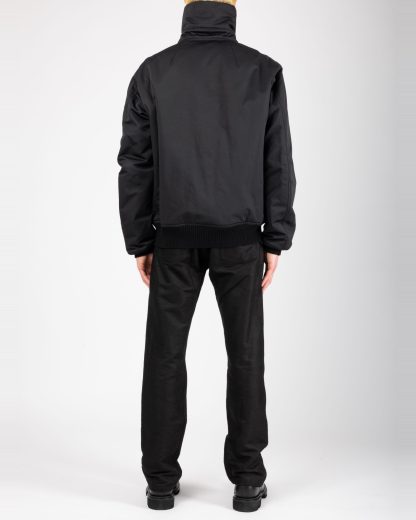 RICK OWENS RU02F4751 MU 09 Tower Dracuflight Bomber Jacket Padded Herren Jacke nylon cotton black hide m 8