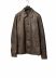 RICK OWENS RU02F4796 LCD 39 Tower Buttoned Brad Jacket Padded Men Herren Leder Jacke calf leather washed black hide m 1