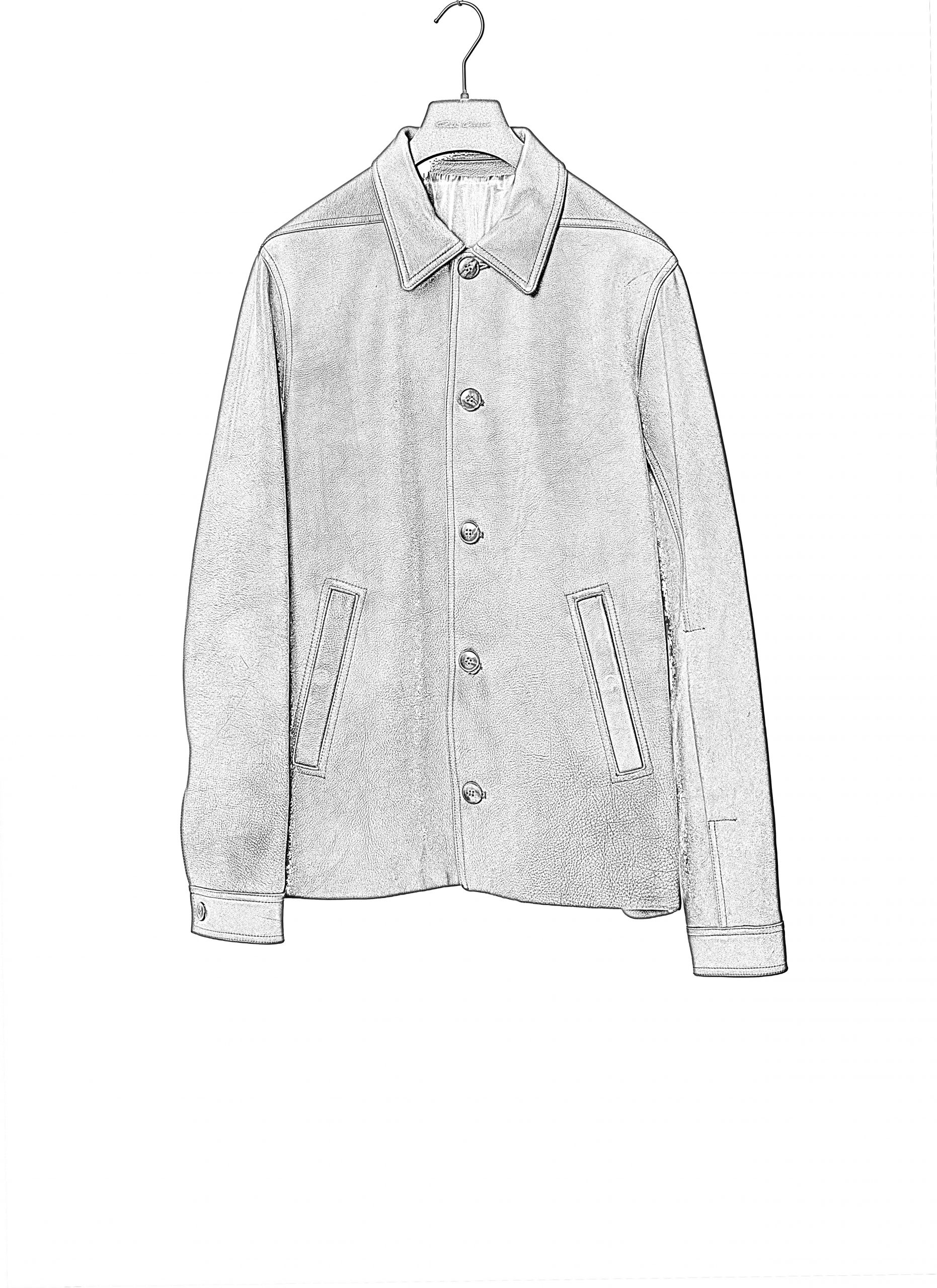 RICK OWENS RU02F4796 LCD 39 Tower Buttoned Brad Jacket Padded Men Herren Leder Jacke calf leather washed black hide m 2 RICK OWENS RU02F4796 LCD 39 Tower Buttoned Brad Jacket Padded Men Herren Leder Jacke calf leather washed black hide m 2