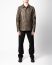 RICK OWENS RU02F4796 LCD 39 Tower Buttoned Brad Jacket Padded Men Herren Leder Jacke calf leather washed black hide m 4