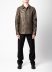 RICK OWENS RU02F4796 LCD 39 Tower Buttoned Brad Jacket Padded Men Herren Leder Jacke calf leather washed black hide m 4