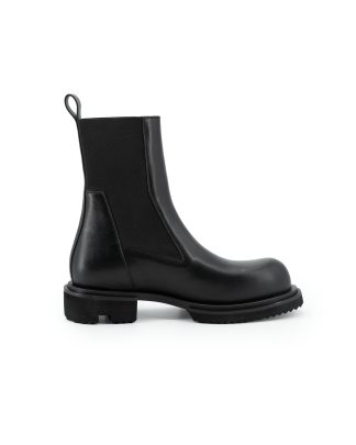 RICK OWENS RU02F4822 LOO 09 Tower Chelsea Boot Beatle Gabe Men Shoe Herren Schuh Stiefel calf leather black hide m 1