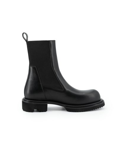 RICK OWENS RU02F4822 LOO 09 Tower Chelsea Boot Beatle Gabe Men Shoe Herren Schuh Stiefel calf leather black hide m 1