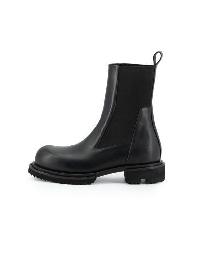 RICK OWENS RU02F4822 LOO 09 Tower Chelsea Boot Beatle Gabe Men Shoe Herren Schuh Stiefel calf leather black hide m 3