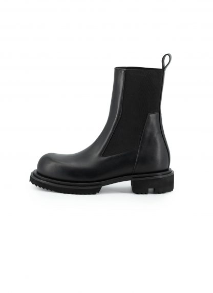 RICK OWENS RU02F4822 LOO 09 Tower Chelsea Boot Beatle Gabe Men Shoe Herren Schuh Stiefel calf leather black hide m 3