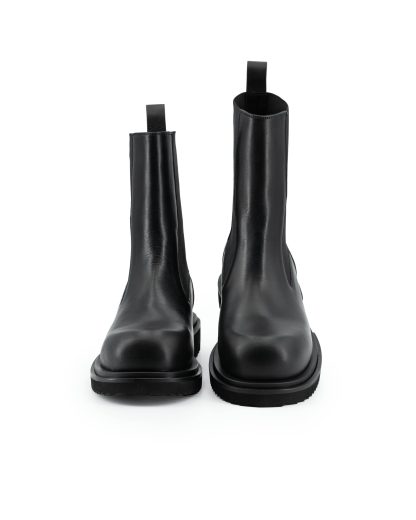 RICK OWENS RU02F4822 LOO 09 Tower Chelsea Boot Beatle Gabe Men Shoe Herren Schuh Stiefel calf leather black hide m 4