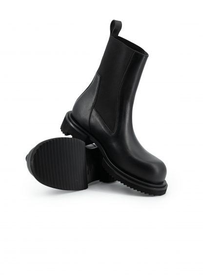 RICK OWENS RU02F4822 LOO 09 Tower Chelsea Boot Beatle Gabe Men Shoe Herren Schuh Stiefel calf leather black hide m 8