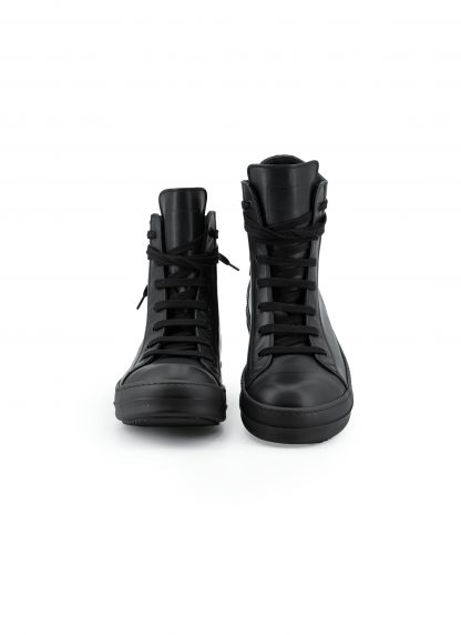 RICK OWENS RU02F4890 LCO 09 Tower High Sneaker Side Zip Men Herren Schuh cow leather full black hide m 4