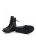 RICK OWENS RU02F4890 LCO 09 Tower High Sneaker Side Zip Men Herren Schuh cow leather full black hide m 6
