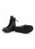 RICK OWENS RU02F4890 LCO 09 Tower High Sneaker Side Zip Men Herren Schuh cow leather full black hide m 6