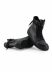 RICK OWENS RU02F4890 LCO 09 Tower High Sneaker Side Zip Men Herren Schuh cow leather full black hide m 7