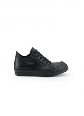 RICK OWENS RU02F4891 LCO 09 Tower Low Sneaker Men Herren Schuh cow leather full black hide m 1