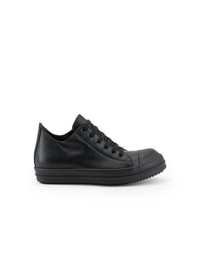 RICK OWENS RU02F4891 LCO 09 Tower Low Sneaker Men Herren Schuh cow leather full black hide m 1