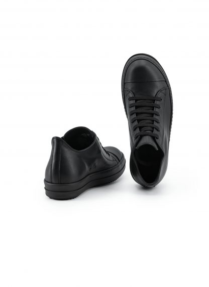 RICK OWENS RU02F4891 LCO 09 Tower Low Sneaker Men Herren Schuh cow leather full black hide m 5