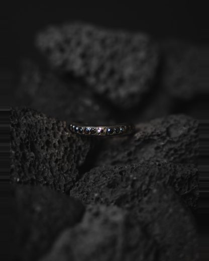 ROSA MARIA FAY TO ST DIA BLK DIV14(4)B S DIX BLK Ring Jewellery Jewelry Schmuck 925 Sterling Silver Black Diamonds hide m 1