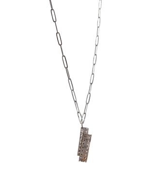 Taichi Murakami Displacement Plate Necklace Kette jewellery jewelry men women 925 sterling silver hide m 1