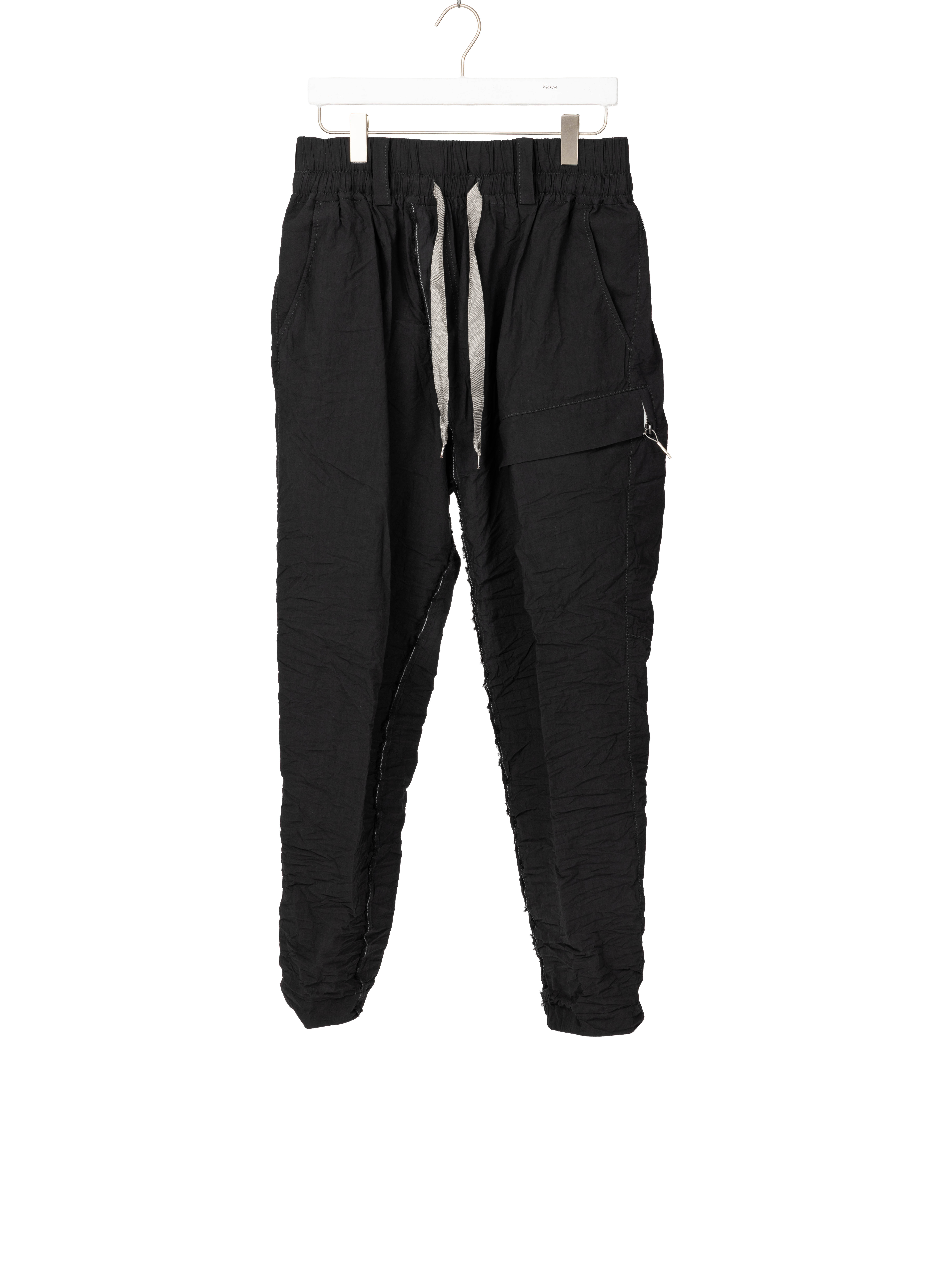 Taichi Murakami Men Cargo L:C Pants Trousers Herren Hose light cotton black hide m 1