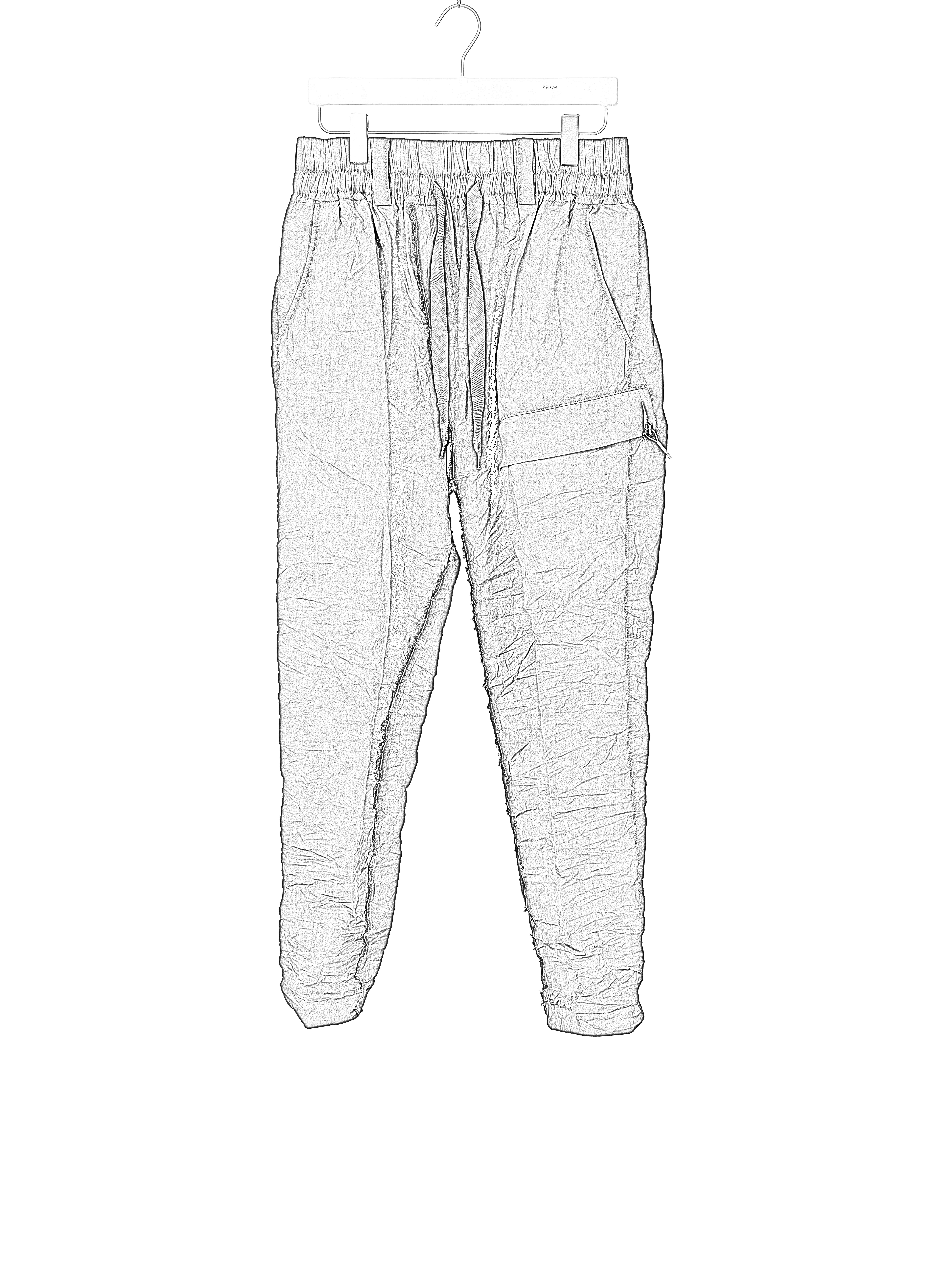 Taichi Murakami Men Cargo L:C Pants Trousers Herren Hose light cotton black hide m 2