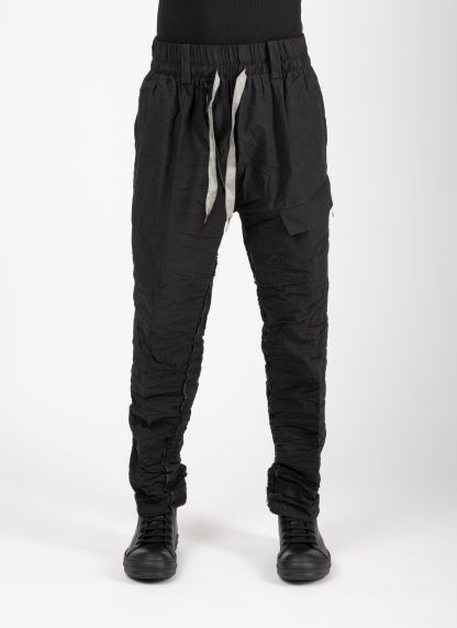 Taichi Murakami Men Cargo L:C Pants Trousers Herren Hose light cotton black hide m 3