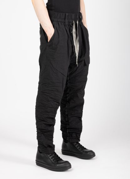 Taichi Murakami Men Cargo L:C Pants Trousers Herren Hose light cotton black hide m 4